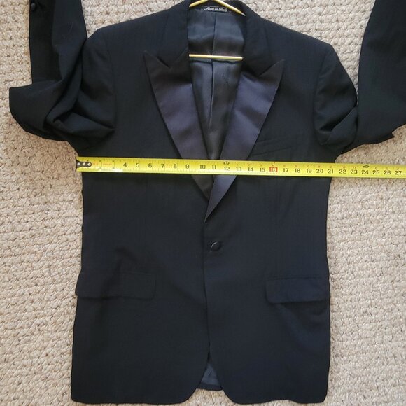 SOLD - BIJAN Men’s Tuxedo 42 US Jacket Black 52 EU Wedding - Picture 13 of 16